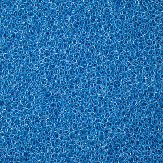 Zoom Mousse filtrante bleue 100x100x2cm Fine