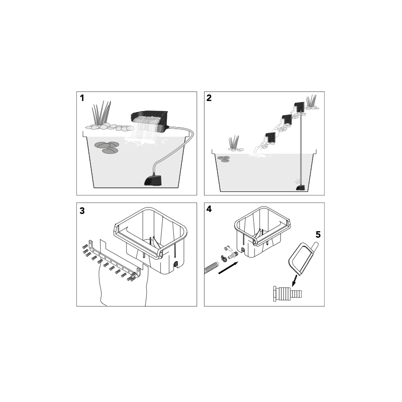 Schema Filtre à Lame d'eau Superfish WaterFall Filter