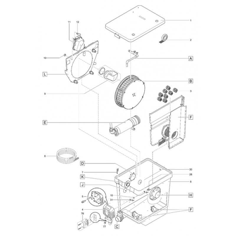 Pièces détachées : ProfiClear Premium Compact-M pumped EGC