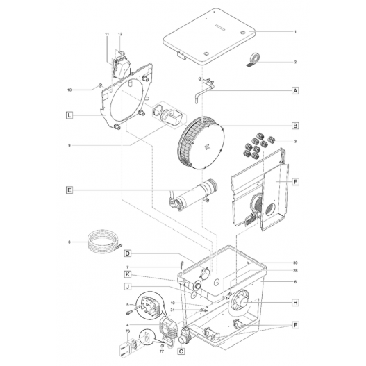 Pièces détachées : ProfiClear Premium Compact-M pumped EGC