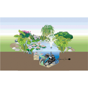 Schema Filtration bassin Filtral UVC 9000 Oase 3 produits en 1