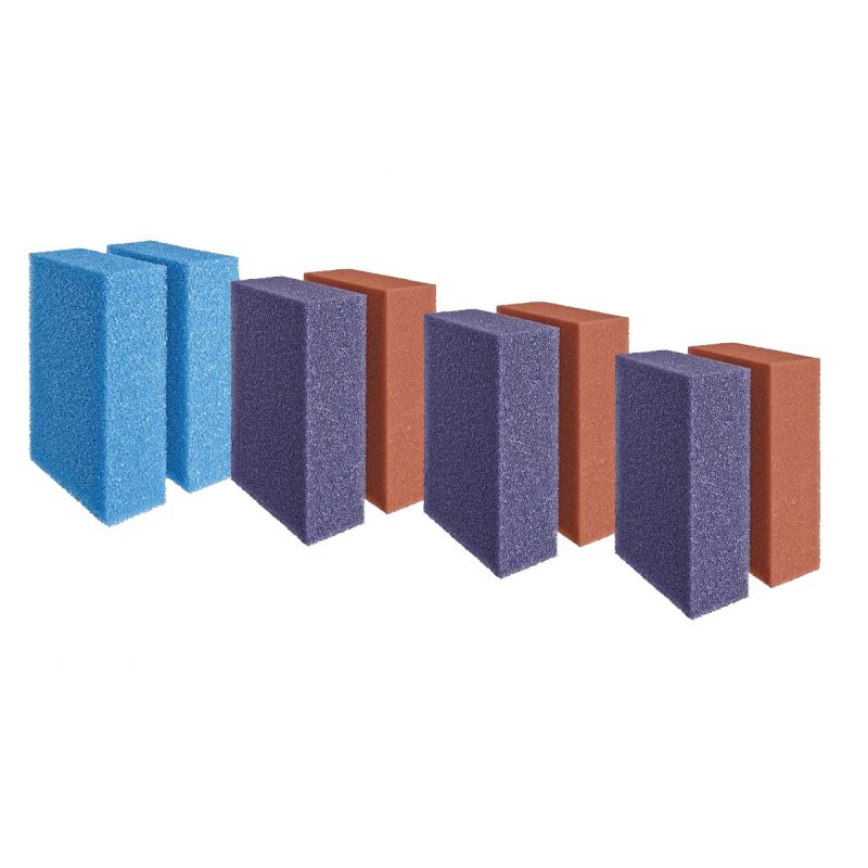 Set de mousses de rechange rouges/violettes/bleu ScreenMatic 60000