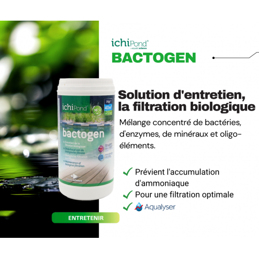 Affiche 2 Bactogen 500000 (500m³) Aquatic science