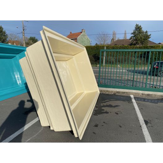 Photo 2 Mini Piscine Rectangulaire 340 x 215 x 90 cm 5000L Beige