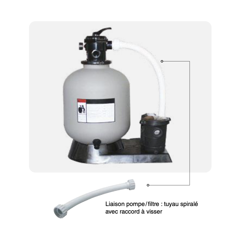 Photo 2 Mini Piscine kit prêt à poser 343 × 212 × 91cm