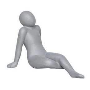 Deco femme assise gris