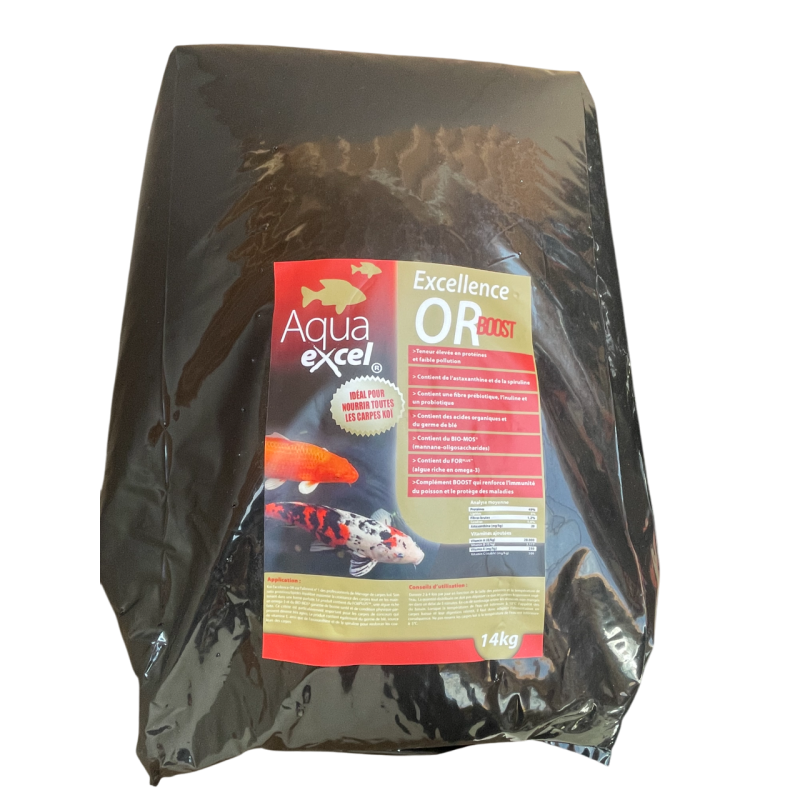 Nourriture poisson Eco Recharge Carpe Koi Excellence OR Boost 14 kg Aqua Excel