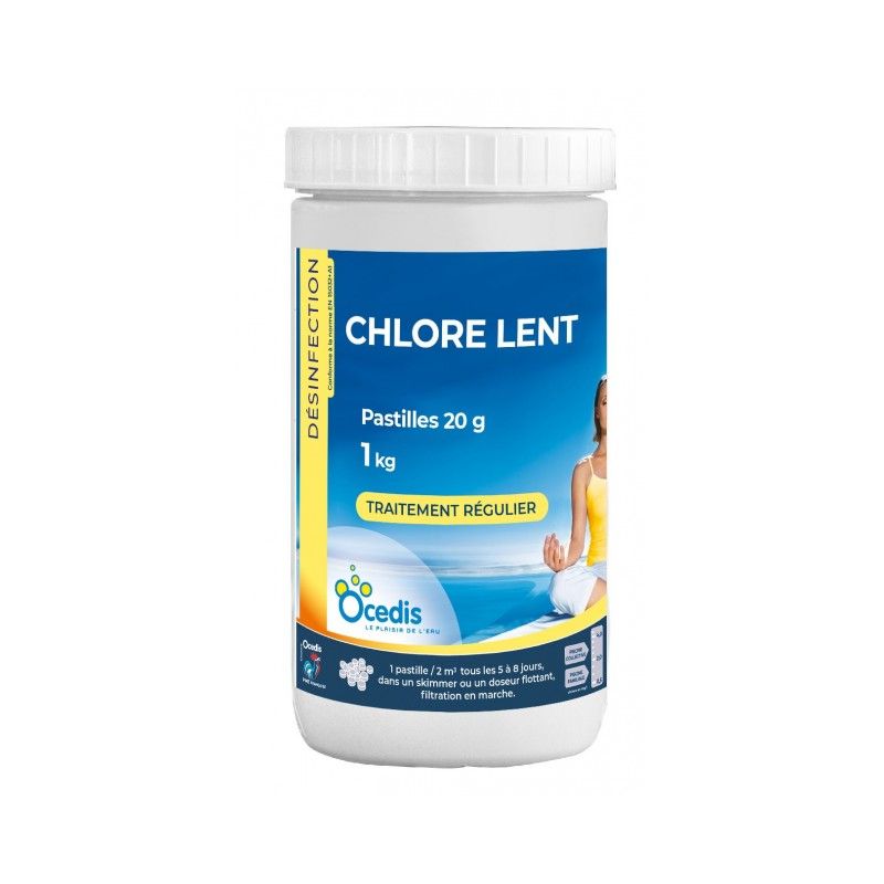 Chlore lent 1kg Ocedis