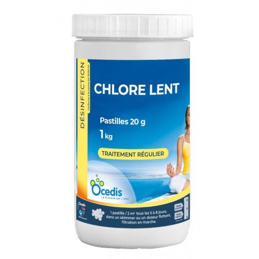 Chlore lent 1kg Ocedis