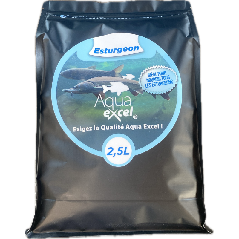 Nourriture poisson Esturgeon 2.5L Aqua Excel - Expert Bassin