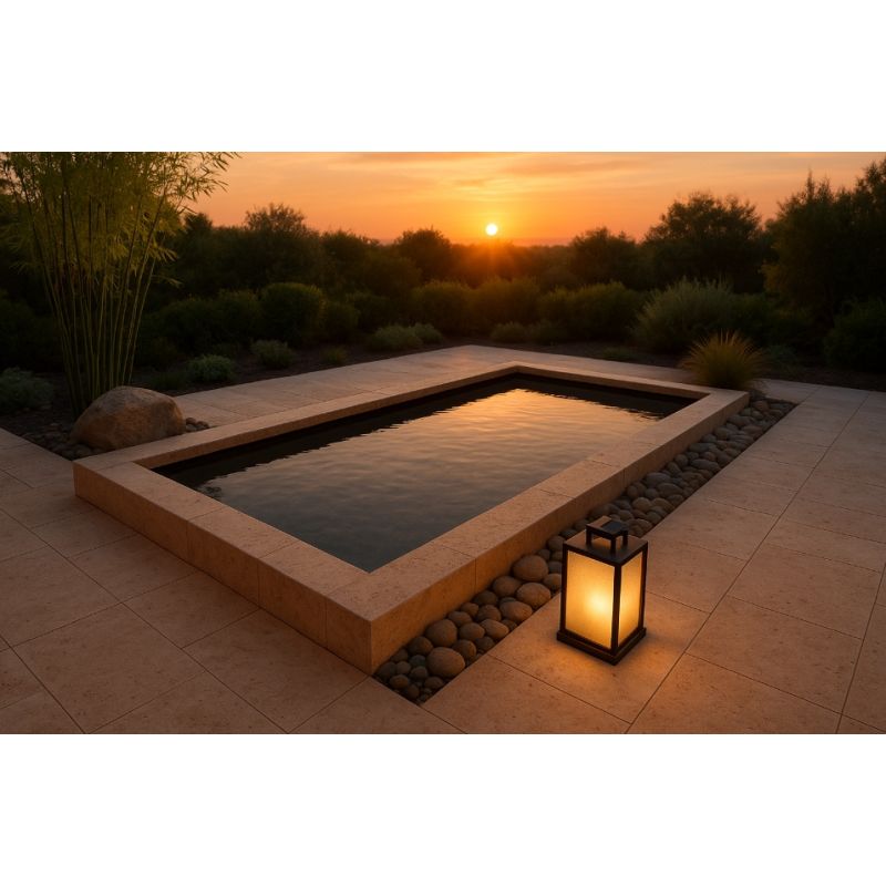 Mini Piscine kit prêt à poser 343 × 212 × 91cm