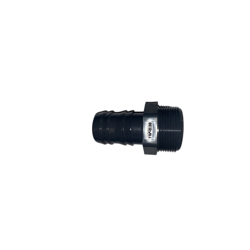 Manchon PVC cannelé a visser D40 filetage 1 pouce et demi