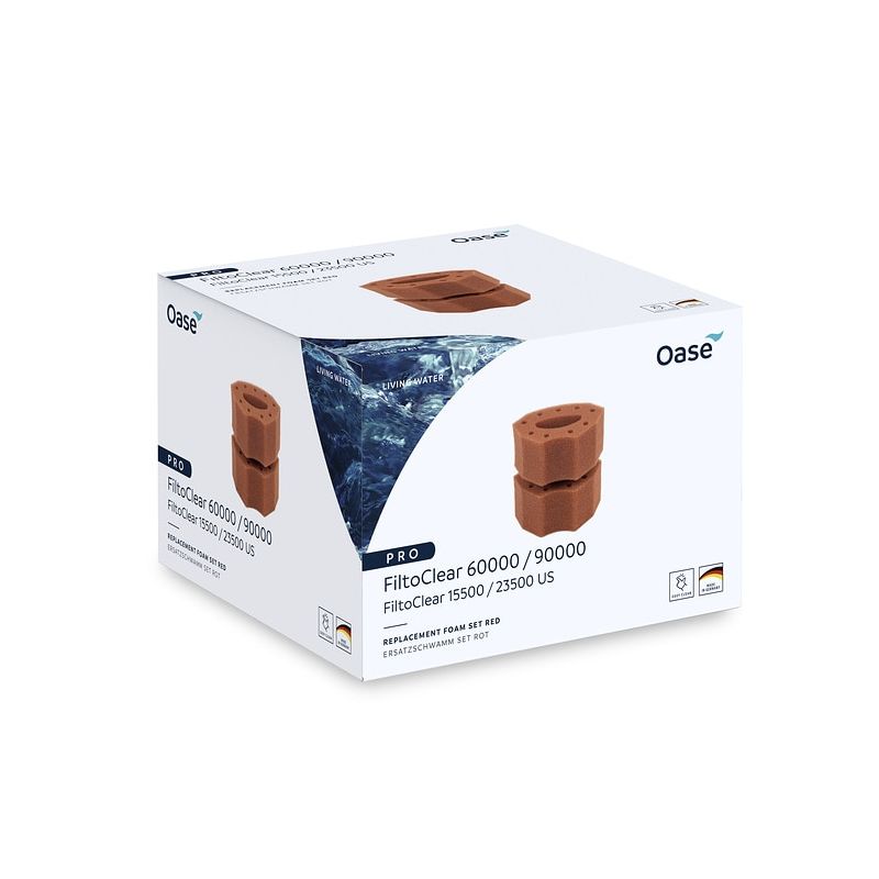 Mousses filtrante rouge de rechange Filtoclear 60000/90000 Oase packaging