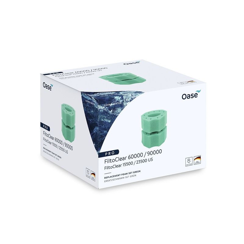 Mousses filtrante verte de rechange Filtoclear 60000/90000 Oase packaging