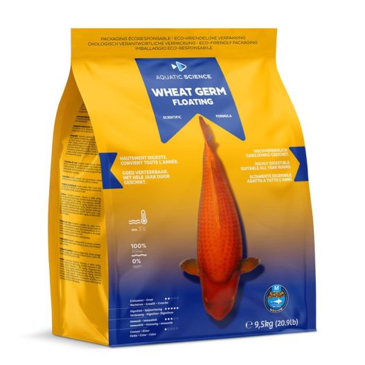 Nourriture poisson Wheat Germ Floating M 9.5KG aquatic science