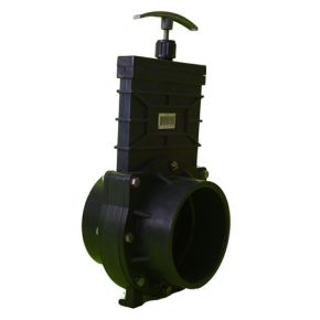 Vanne PVC guillotine diamètre 110 mm