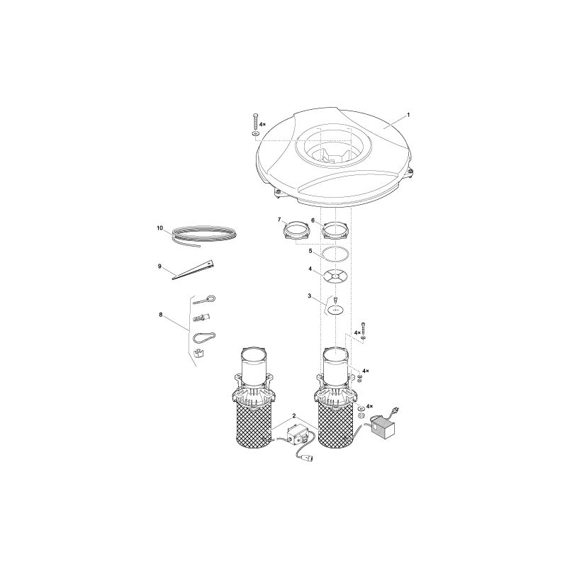 Schema AirFlo 4,0 kW / 400 V Oase