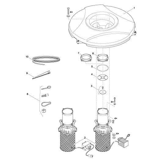 Schema AirFlo 4,0 kW / 400 V Oase