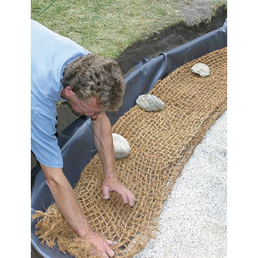 Installation Natte de bordure coco