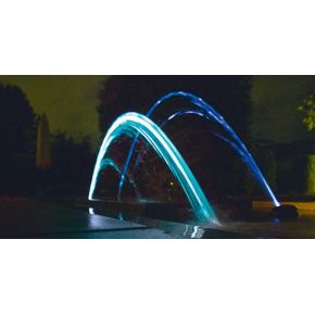 Fontaine 1 Pompe fontaine Water Jet Lightning Oase Deux jets d'eau multicolores