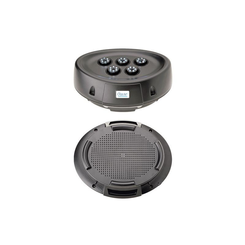 Photo Pompe fontaine Water Starlet Jeu d'eau flottant éclairé par LED