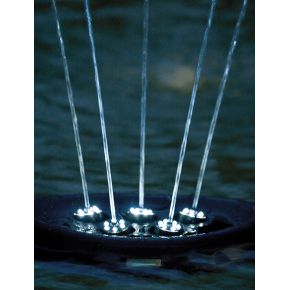 Zoom Fontaine Pompe fontaine Water Starlet Jeu d'eau flottant éclairé par LED