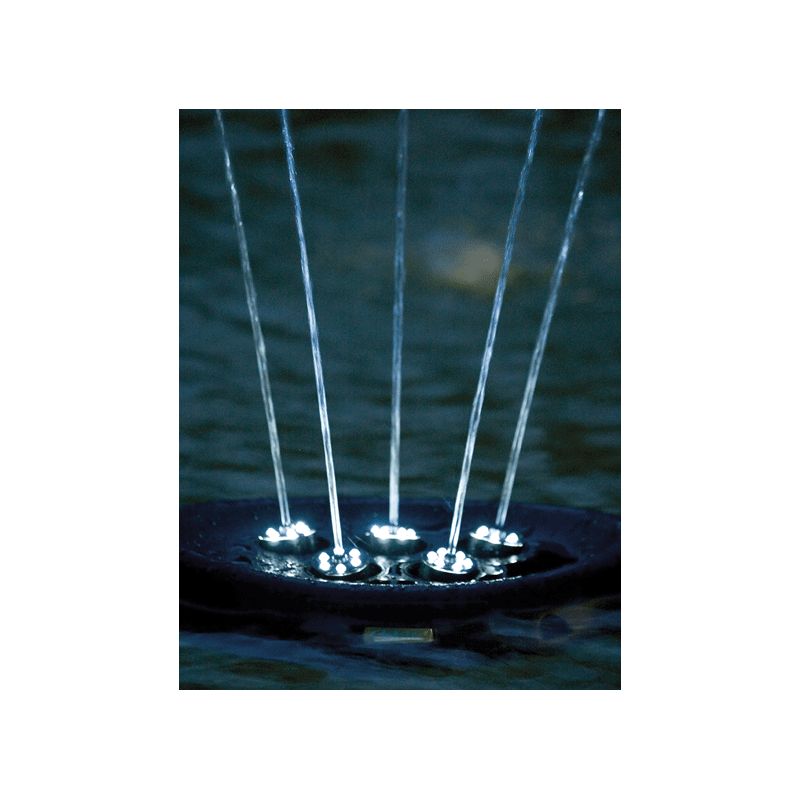 Zoom Fontaine Pompe fontaine Water Starlet Jeu d'eau flottant éclairé par LED