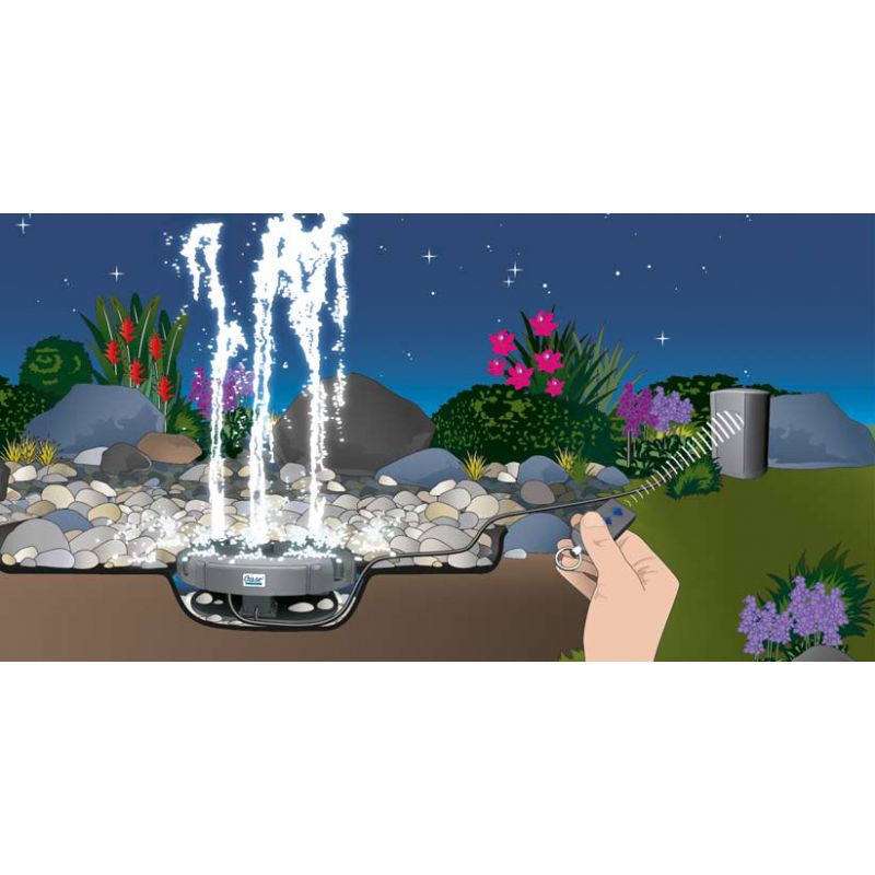 Schema Pompe fontaine Water Trio Oase Fontaine 3 jets télécommandée