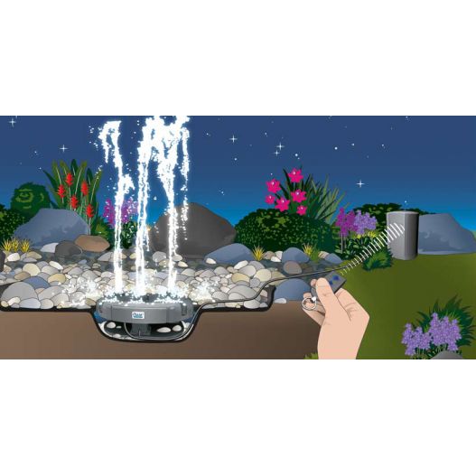 Schema Pompe fontaine Water Trio Oase Fontaine 3 jets télécommandée